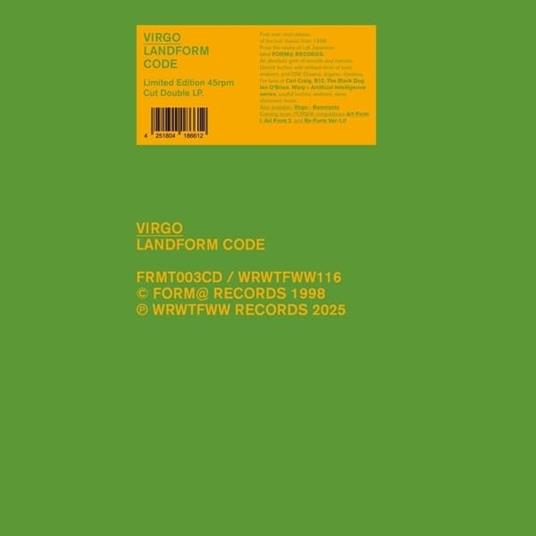 Landform Code - Vinile LP di Virgo