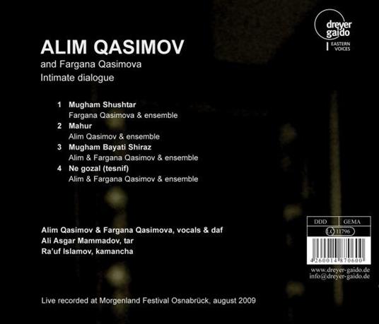 Intimate Dialogue - CD Audio di Alim Qasimov - 2