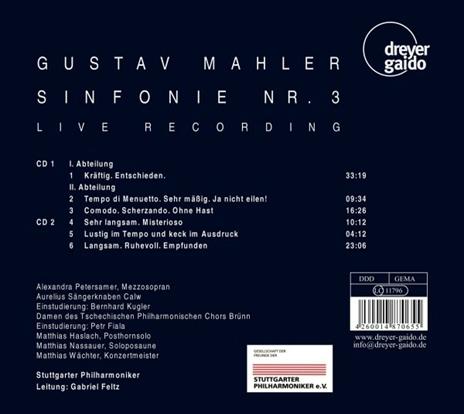 Sinfonia n.3 - CD Audio di Gustav Mahler - 2