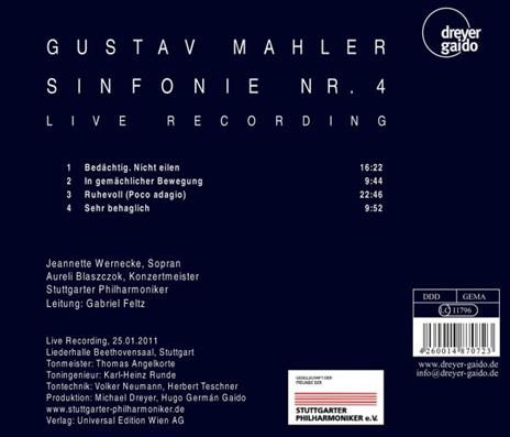 Sinfonia n.4 - CD Audio di Gustav Mahler - 2