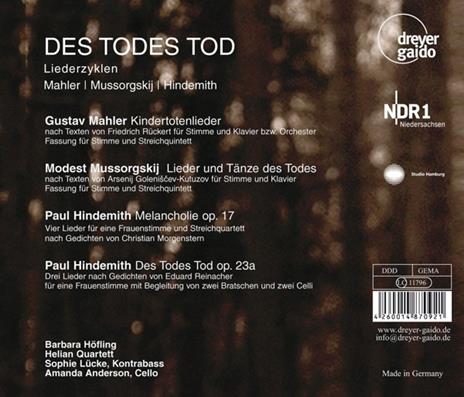 Der Todes Tod - CD Audio di Modest Mussorgsky - 2