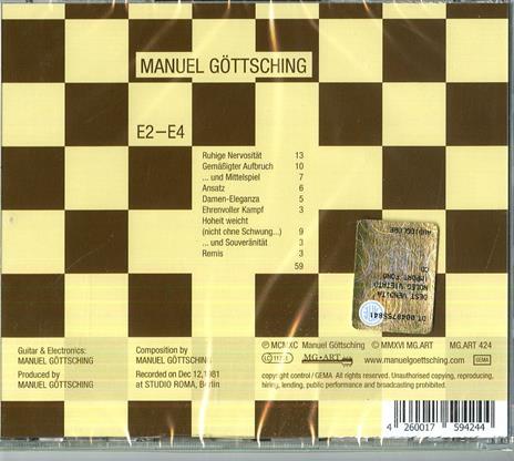 E2 - E4 (35th Anniversary) - CD Audio di Manuel Göttsching - 2