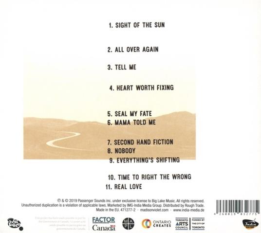 Everything's Shifting - CD Audio di Madison Violet - 2