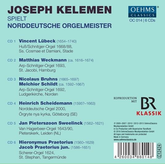 Nordeutsche Orgelmeister - CD Audio di Joseph Kelemen - 2