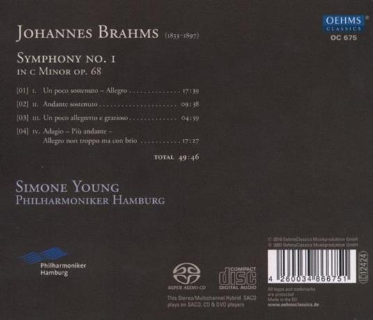 Sinfonia n.1 - SuperAudio CD di Johannes Brahms - 2