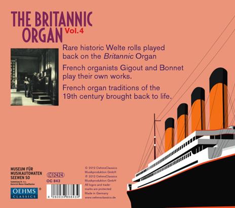 Britannic Organ vol.4 - CD Audio - 2