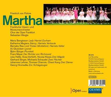 Martha - CD Audio di Friedrich Von Flotow - 2