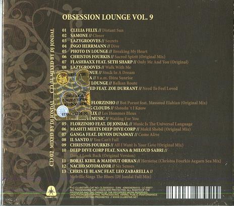 Obsession Lounge 9 - CD Audio - 2