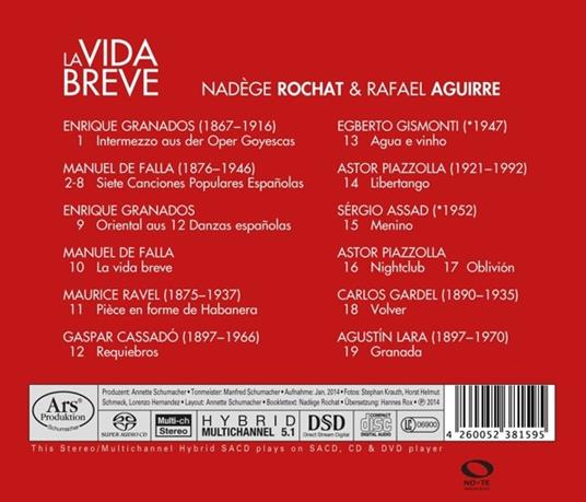 La Vida Breve - CD Audio di Enrique Granados - 2