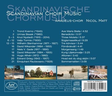Scandinavian Choir Music - CD Audio di Edvard Grieg - 2