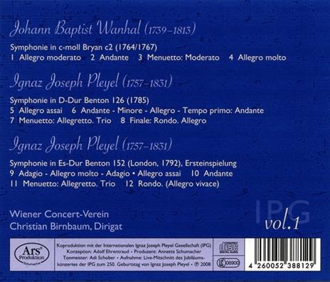 Pleyel Edition vol.2. Sinf - CD Audio di Ignace Pleyel - 2