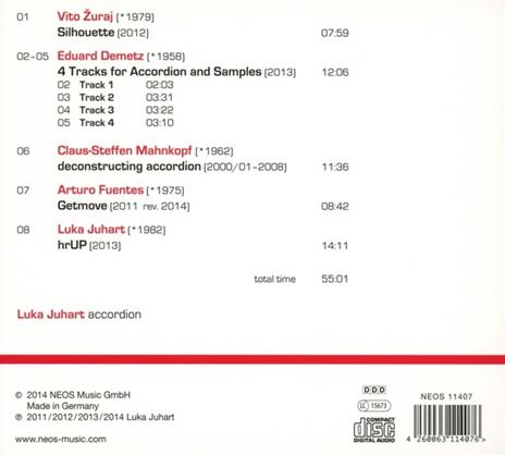 Deconstructing Accordion - CD Audio di Luka Duhart - 2