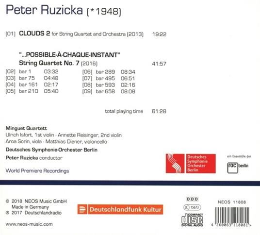 Clouds 2 - Possible A Chaque Instant - CD Audio di Minguet Quartett - 2
