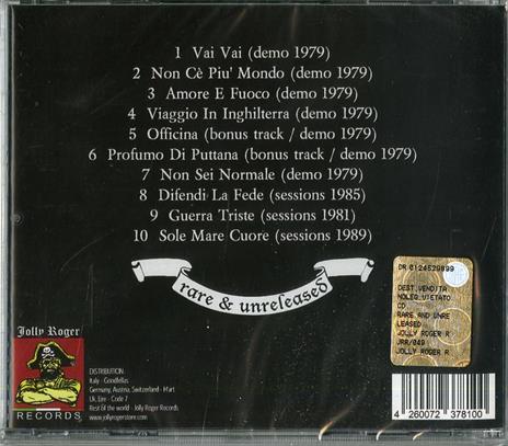 Rare and Unreleased - CD Audio di Strana Officina - 2