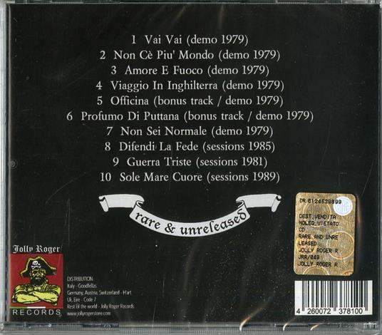 Rare and Unreleased - CD Audio di Strana Officina - 2