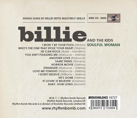 Soulful Woman - CD Audio di Billie & The Kids - 2