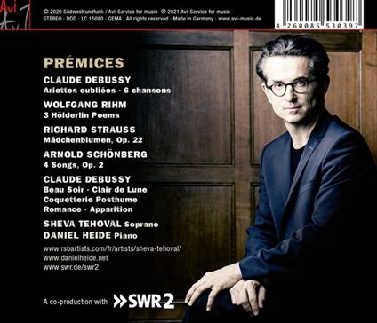 Premices, Songs - CD Audio di Sheva - Daniel Heide Tehoval