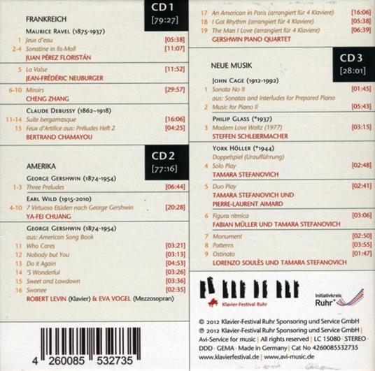 Ruhr Piano Festival Edition - CD Audio