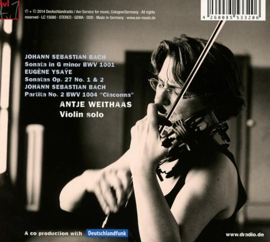 Bach & Ysaye vol.1 - CD Audio di Johann Sebastian Bach,Eugene Ysaye,Antje Weithaas - 2