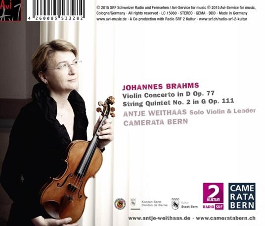Concerto per Violino - String qu - CD Audio di Johannes Brahms - 2