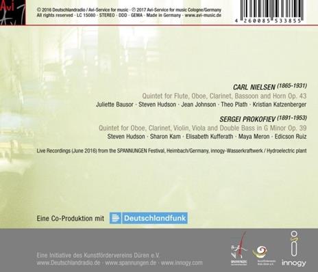 Wind Quintets - CD Audio di Sergei Prokofiev,Carl August Nielsen - 2