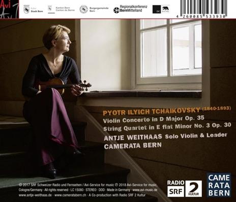 Violin Concerto-String Quartet No.3 - CD Audio di Pyotr Ilyich Tchaikovsky,Antje Weithaas - 2