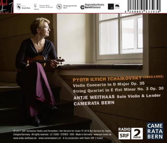 Violin Concerto-String Quartet No.3 - CD Audio di Pyotr Ilyich Tchaikovsky,Antje Weithaas - 2