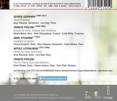 Cantilene Live Recordings Spannungen Festival 2017 - CD Audio - 2