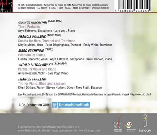 Cantilene Live Recordings Spannungen Festival 2017 - CD Audio - 2