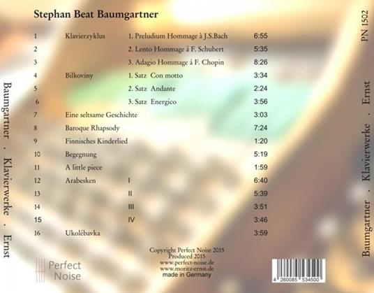 Klavierwerke Vol.1 - CD Audio di Moritz Ernst,Stephan Beat Baumgartner - 2
