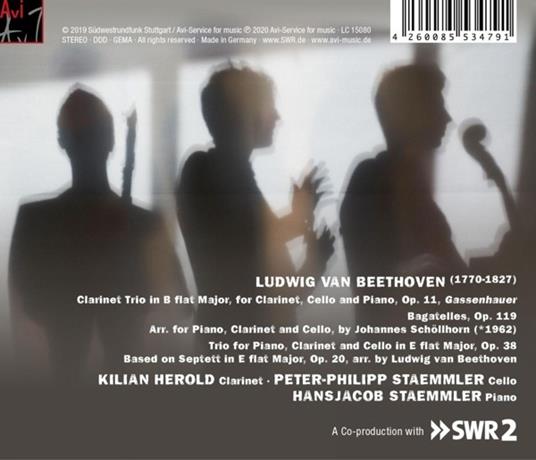 Composing Beethoven. Clarinet Trios - CD Audio di Kilian-Peter-Philipp Staemmler-Hansjacob Staemmler Herold - 2