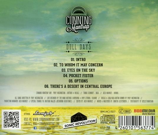 Dull Days - CD Audio di Cunning Mantrap - 2