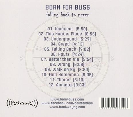 Falling Back to Never - CD Audio di Born for Bliss - 2