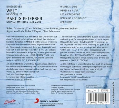 Dimensionen Welt - CD Audio di Marlis Petersen - 2