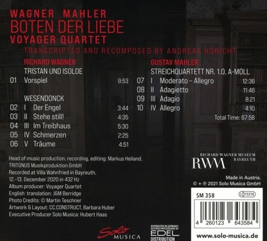 Message Of Love - CD Audio di Voyager Quartet - 2