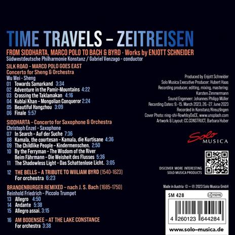 Time Travels - Zeitreisen - CD Audio di Sudwestdeutsche Philharmonie Konstanz - 2