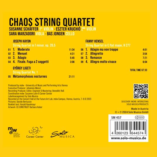 Haydn-Ligeti-Hensel - CD Audio di Chaos String Quartet - 2