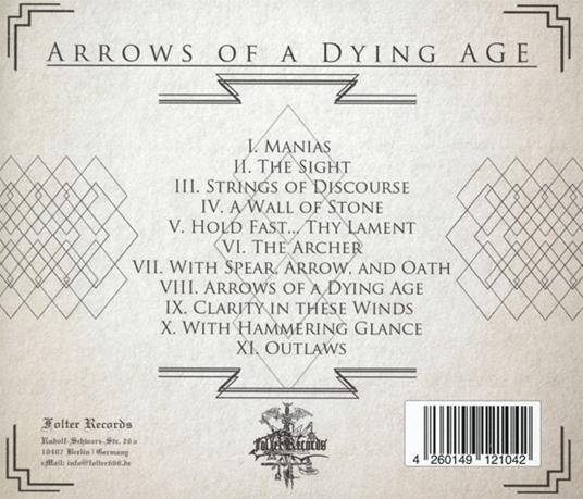 Arrows of a Dying Age - CD Audio di Fin - 2