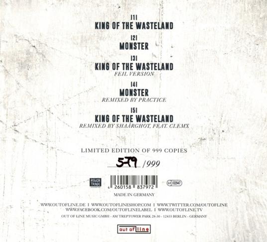 King Of The Wasteland - CD Audio di Rabia Sorda - 2