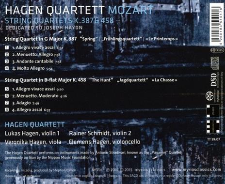 Quartetti per Archi K387 & 45 - SuperAudio CD di Wolfgang Amadeus Mozart - 2