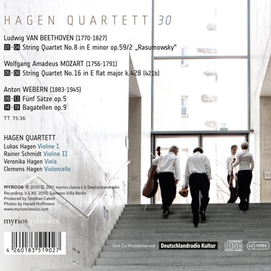 Hagen Quartett 30 -Reissue- - CD Audio di Hagen Quartett - 2