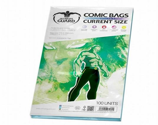 Sacchetti richiudibili per fumetti, dimensioni standard, confezione da 100 - 2