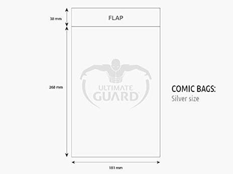 Ultimate Guard Comic Bags Silver Size (100) Ultimate Guard - 3