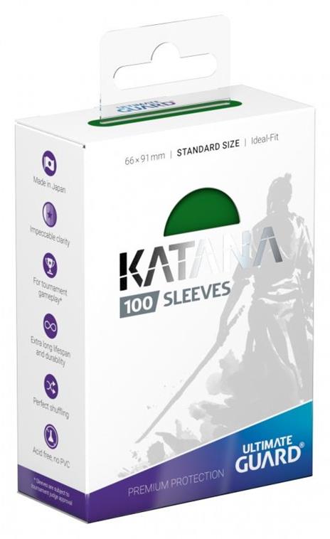 Ultimate Guard Katana Sleeves Standard Size Green (100) - 2