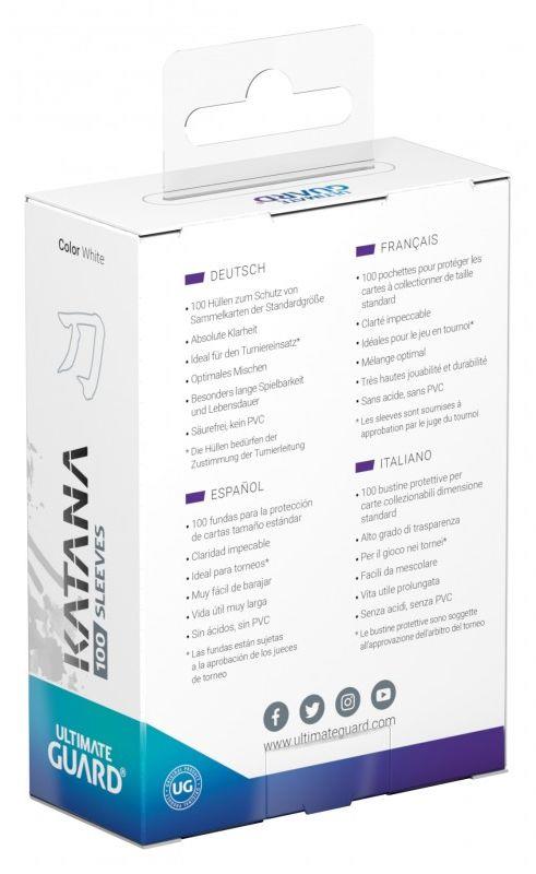Ultimate Guard Katana Sleeves Standard Size White (100) - 4