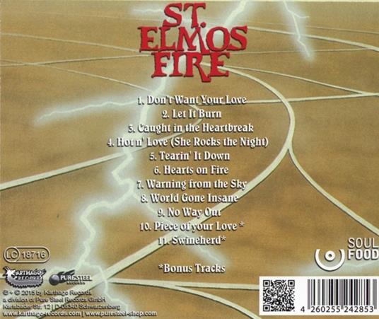 Warning from the Sky - CD Audio di St. Elmos Fire - 2