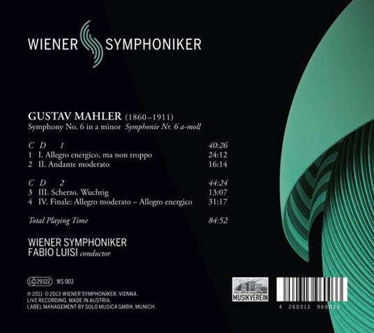 Sinfonia n.6 - CD Audio di Gustav Mahler - 2