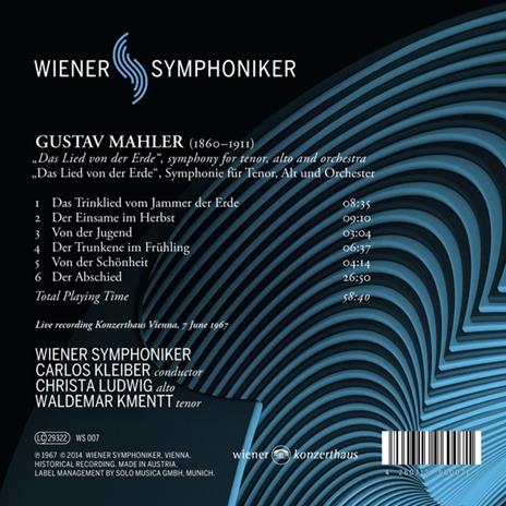 Das Lied Von der Erde - CD Audio di Gustav Mahler - 2