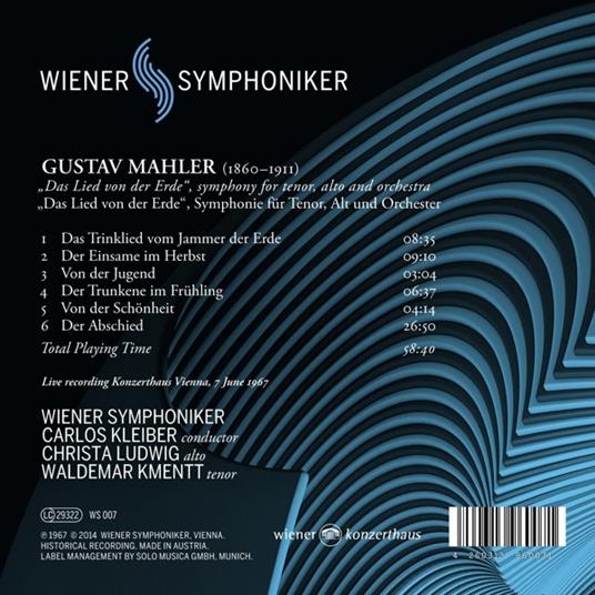 Das Lied Von der Erde - CD Audio di Gustav Mahler - 2