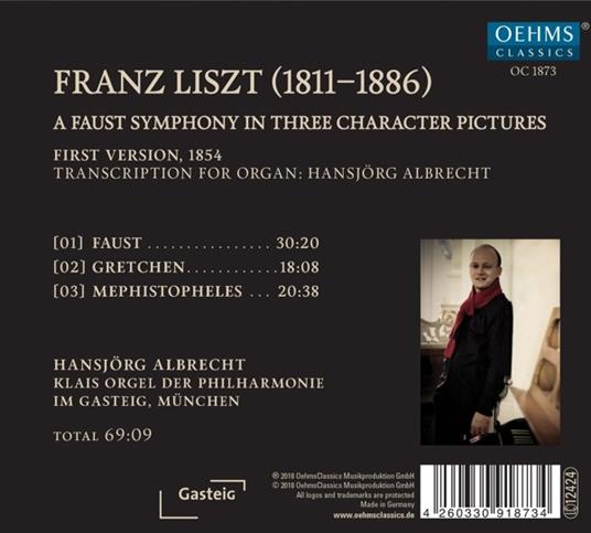 Sinfonia Faust (Trascrizione per organo) - CD Audio di Franz Liszt - 2